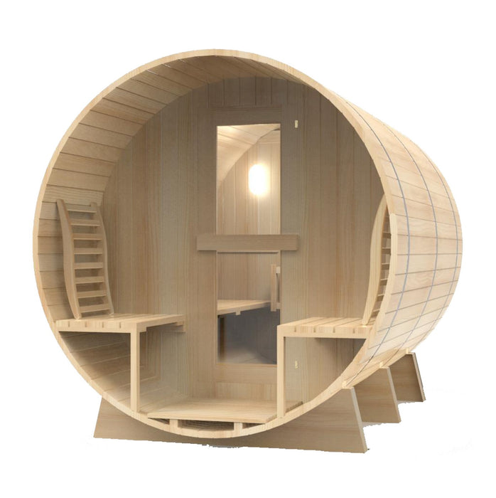 Kylin - Outdoor Barrel Steam Sauna 4 Person