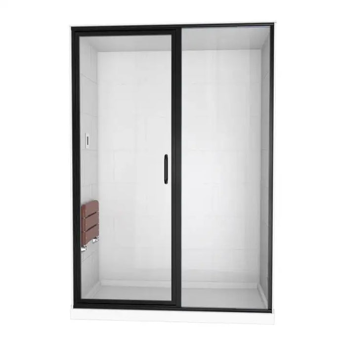 Randolph Morris - STEAM SHOWER 36 INCH D X 60 INCH W X 87 INCH H WITH TRADITIONAL SUBWAY TILE FRAMED ENCLOSURE AND SHOWER BASE