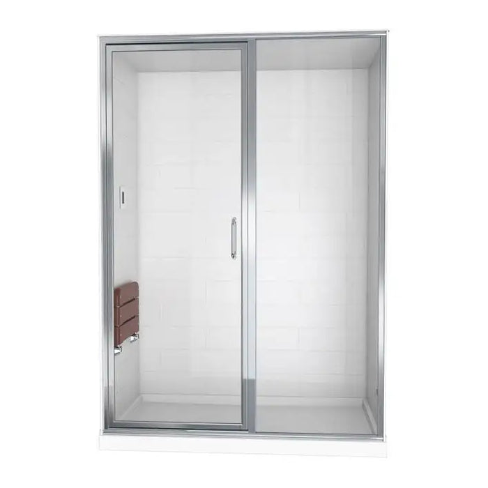 Randolph Morris - STEAM SHOWER 36 INCH D X 60 INCH W X 87 INCH H WITH MODERN SUBWAY TILE FRAMED ENCLOSURE AND SHOWER BASE