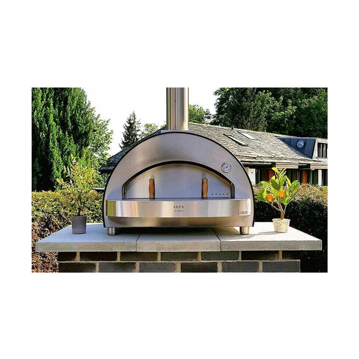 Alfa Pizza - Forno 4 Wood Fire Pizza Oven Cooking Area 80cm x 60cm - Copper Top - FX4P-LRAM-T