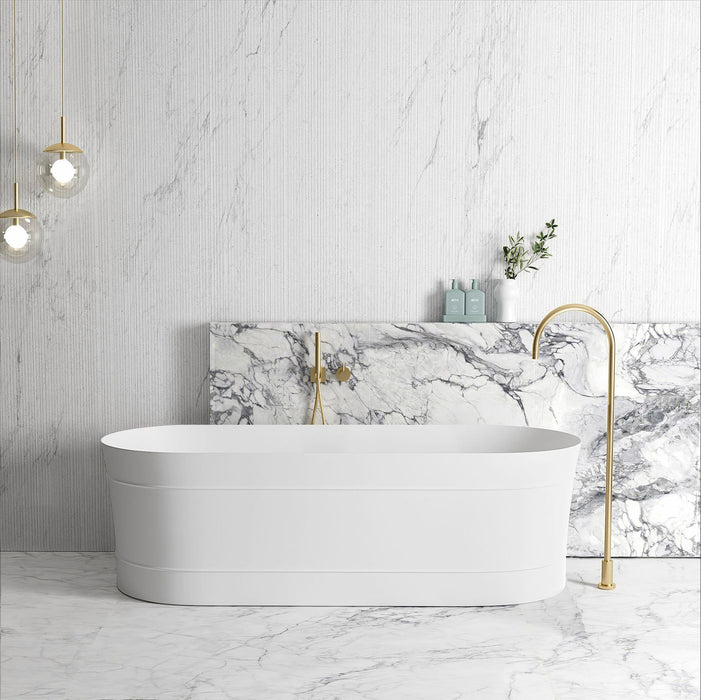 ATTICA - BONDI FREE STANDING BATHTUB GLOSS WHITE