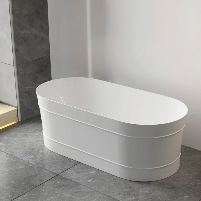 ATTICA - BONDI FREE STANDING BATHTUB GLOSS WHITE