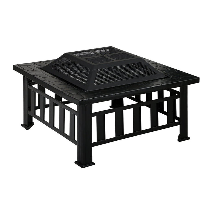 Grillz Cheswick - Fire Pit Table BBQ Grill Outdoor Garden